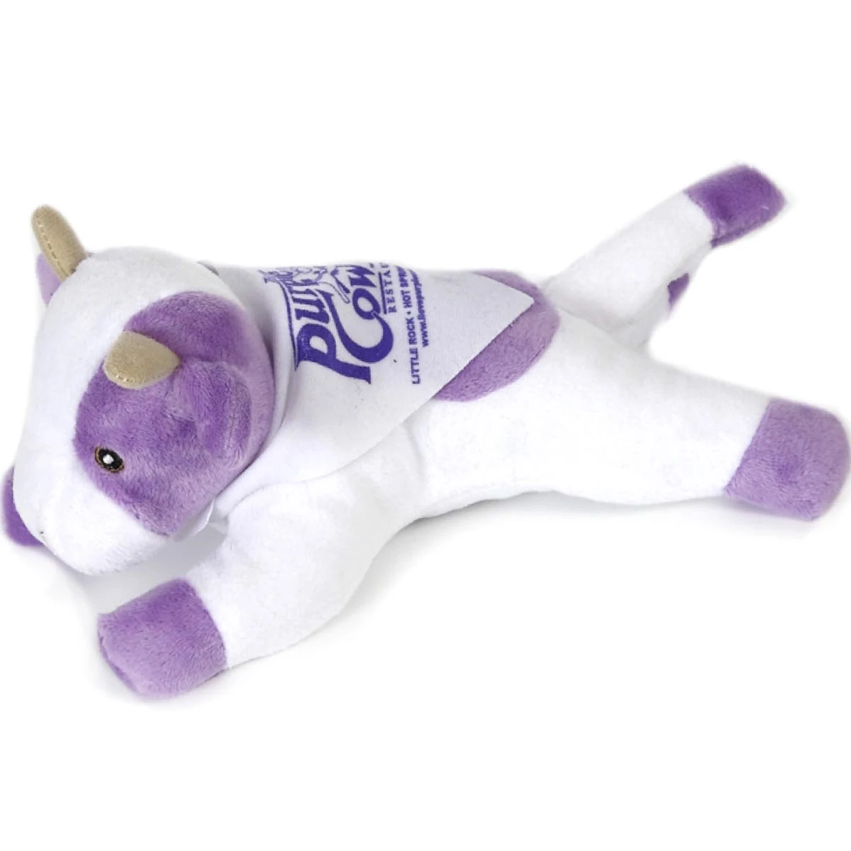So Soft 8" Laying Beanie Animal- Purple Cow 1