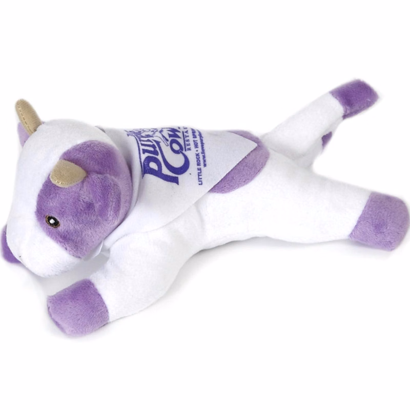 So Soft 8" Laying Beanie Animal- Purple Cow