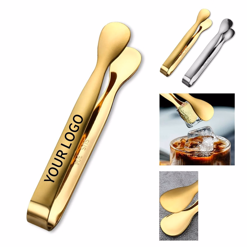 Compact Stainless Steel Tongs for Home Parties