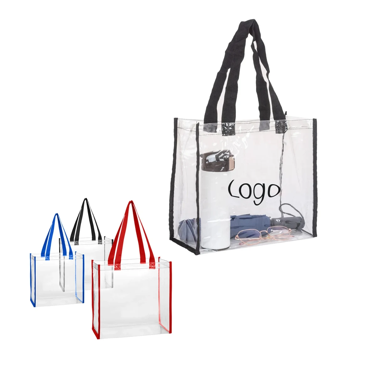 Printed Transparent PVC Beach Bag 1
