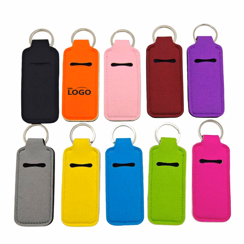 Neoprene Lip Gloss Keychain Holder