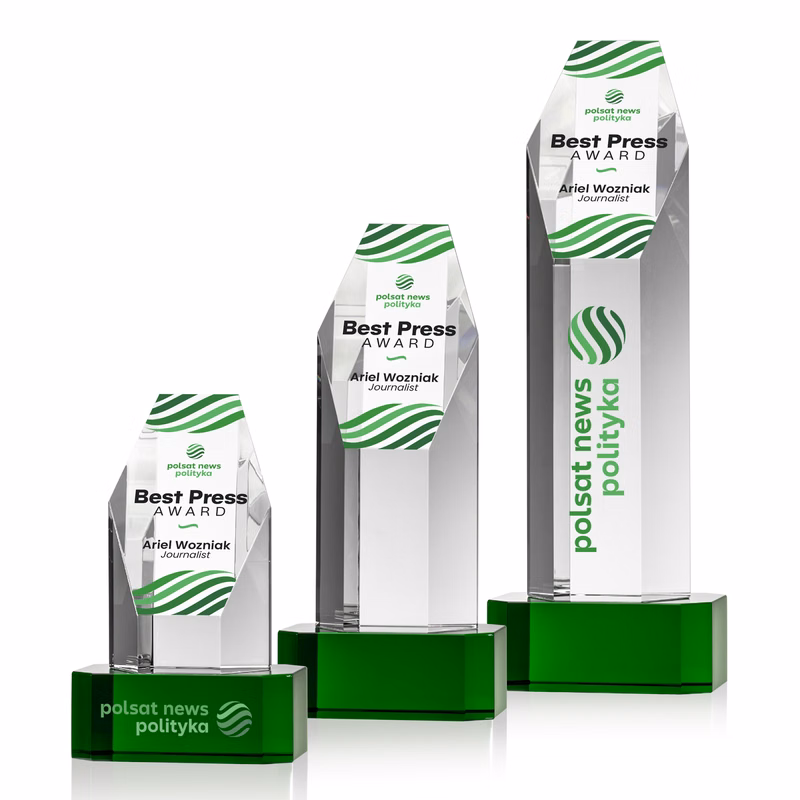 Ashford VividPrint™ Award on Base - Green