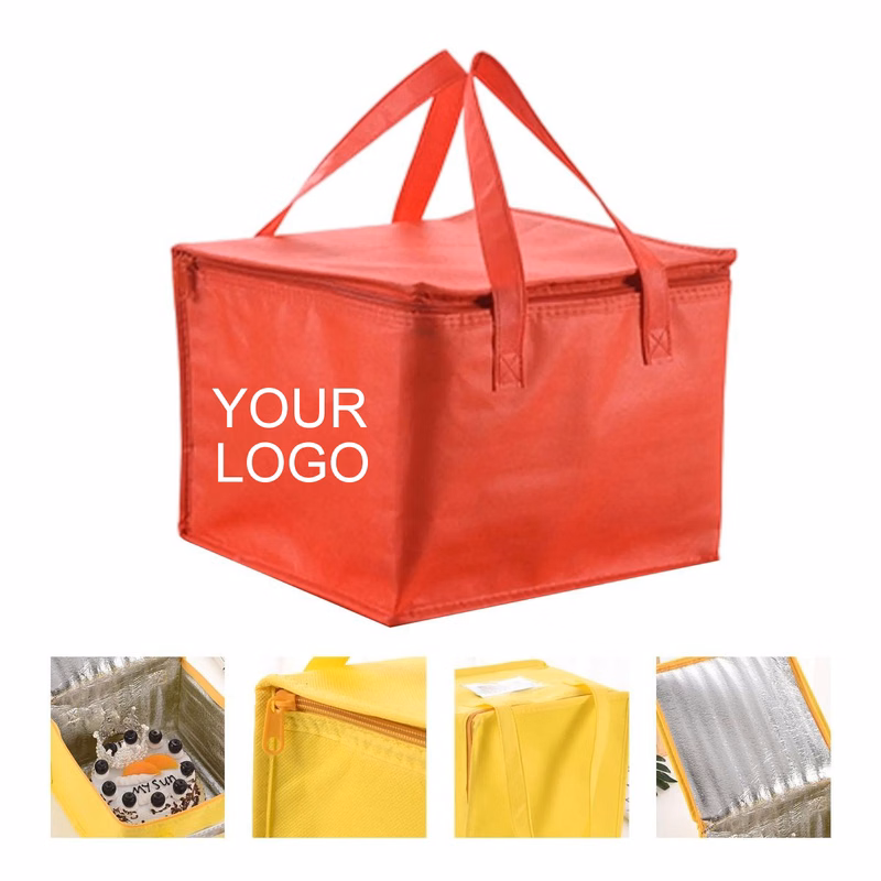 Customizable Insulated Lunch Bag 11" x 11" x 7.1" for Eco-Friendly Use