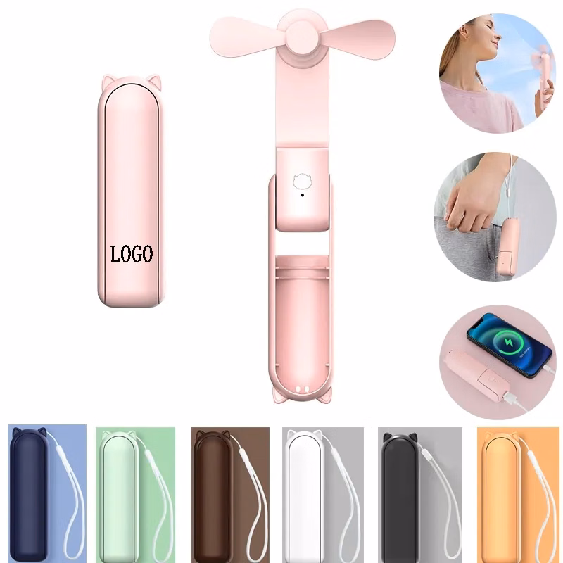 Foldable Fan with Power Bank