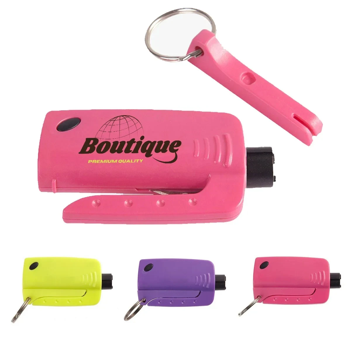 Led Keychain Hammer Escape Window Breaker Seatbelt Cutter 1