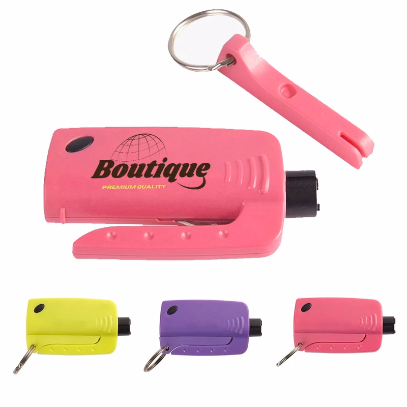Led Keychain Hammer Escape Window Breaker Seatbelt Cutter
