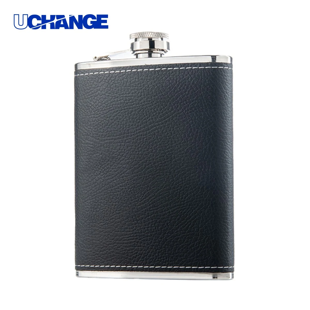 Stainless Steel Hip Flask for Gift Use, custom water bottle with logo imprint 1