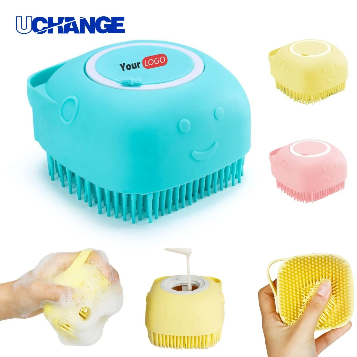 Silicone Pet Bath Brush Grooming Tool 1
