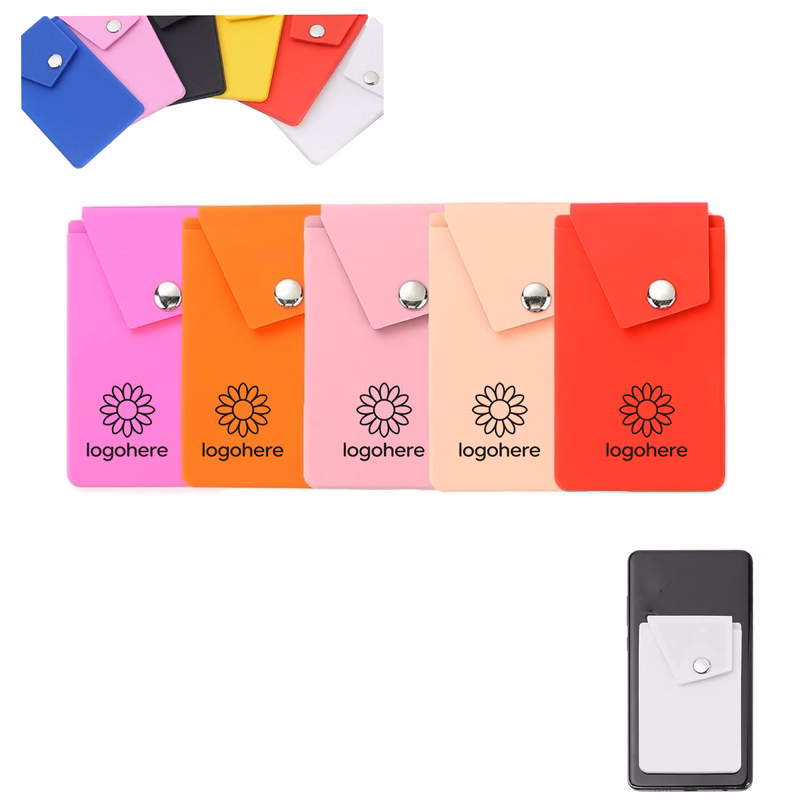 Stick-On Silicone Card Holder