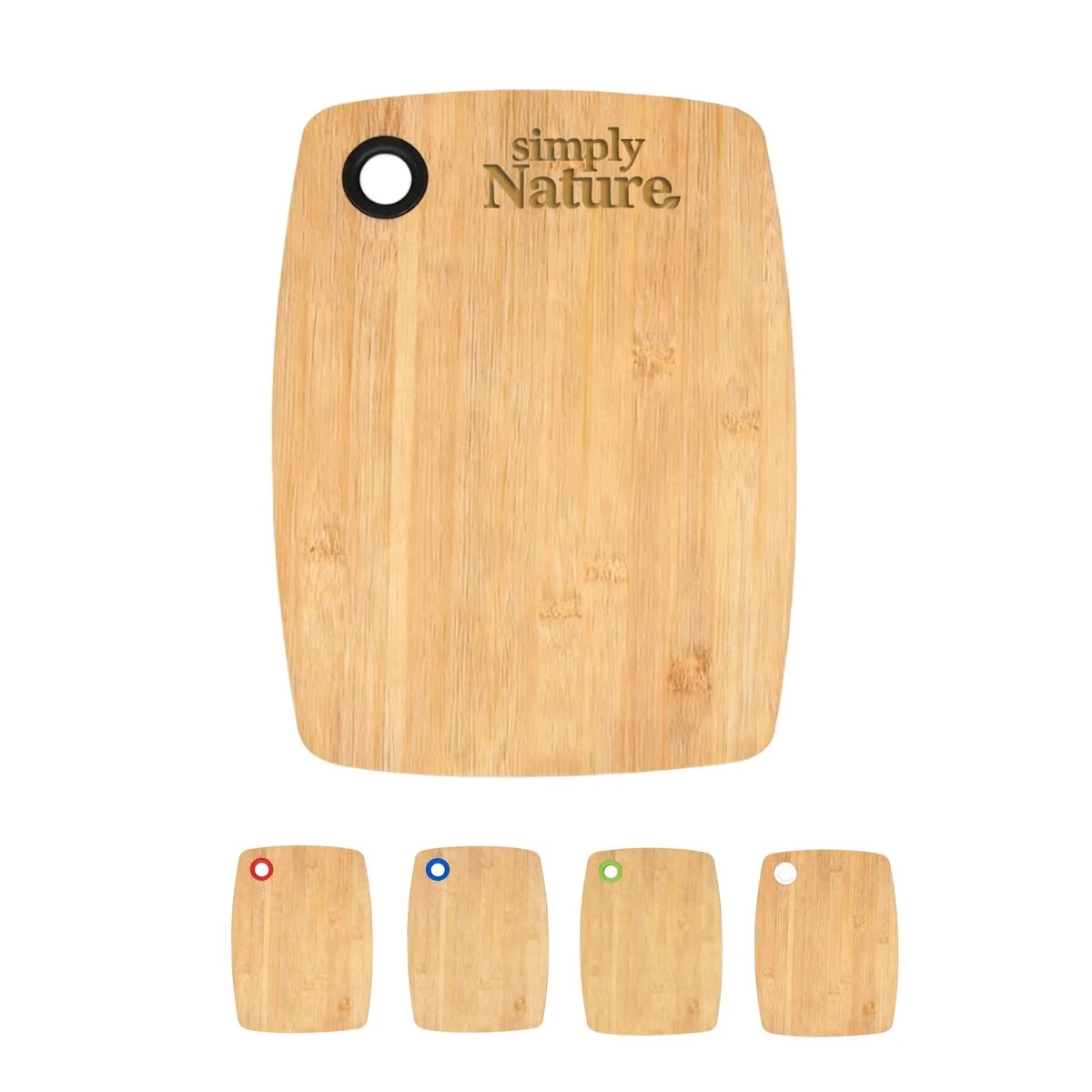 Bamboo Cutting Board with Silicone Ring - Ocean 1