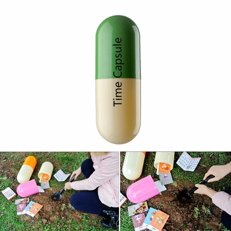 Big Pill Shape Time Capsule