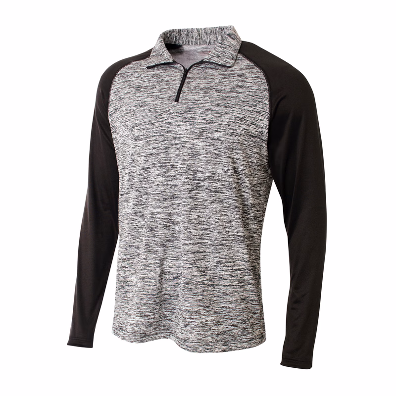 A4 Youth Quarter Zip Space Dye
