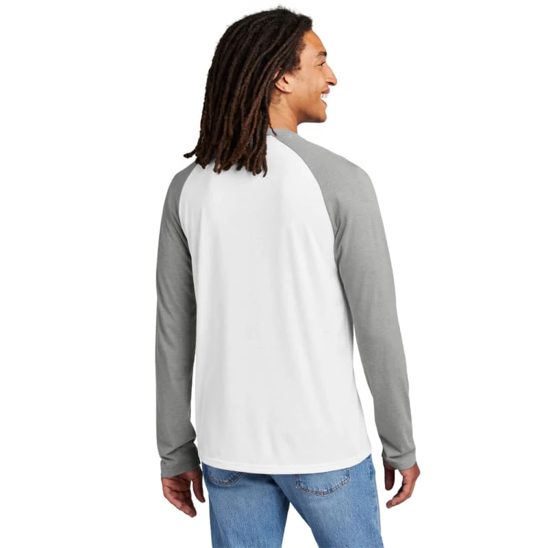 AllMade Unisex Tri-Blend Long Sleeve Colorblock Raglan 1