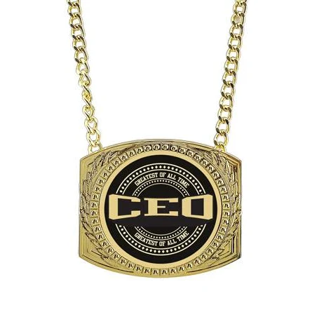 Champ Chain: 6" x 5" Metal Chain with CEO Insert 1