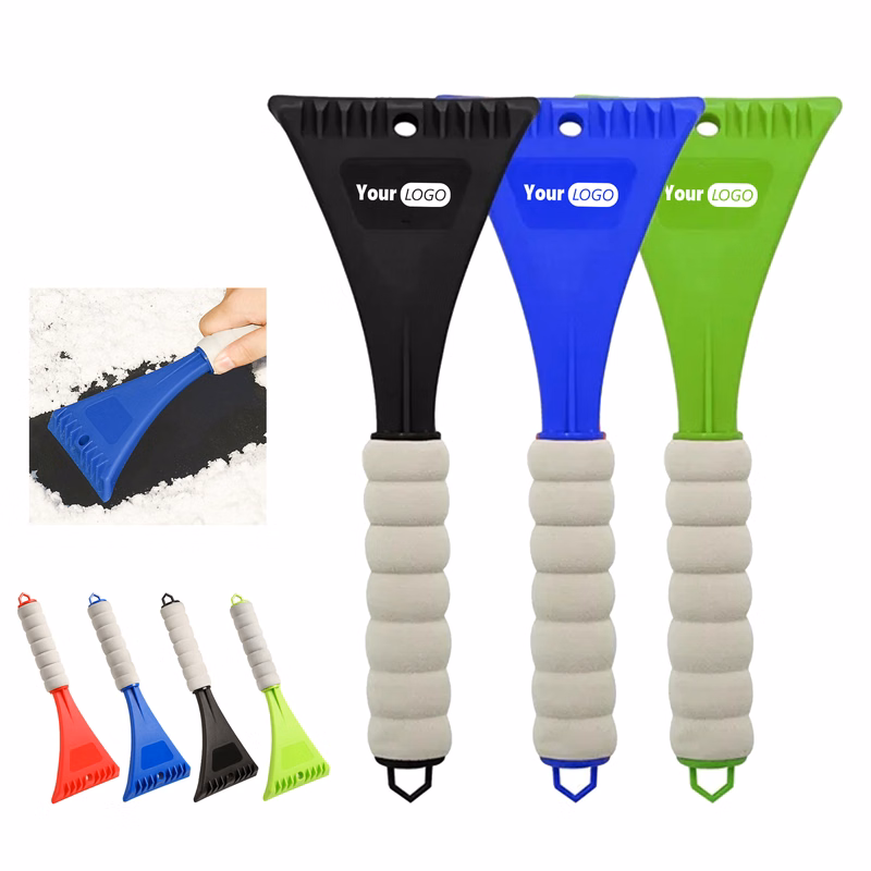 Foam Grip Ice Scraper with Plastic Blade