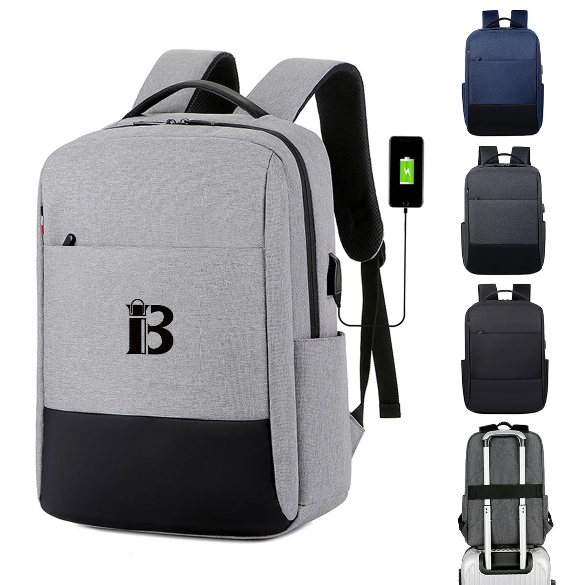 USB Rechargeable Business Backpack 1