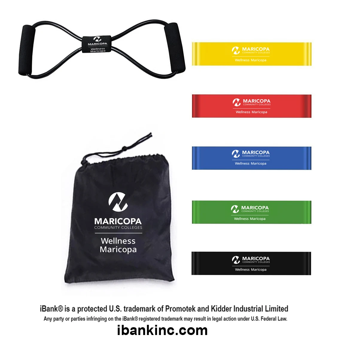 iBank ® Fitness Resistance Bands Set + Chest Expander Band 1