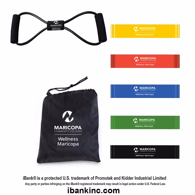 iBank ® Fitness Resistance Bands Set + Chest Expander Band