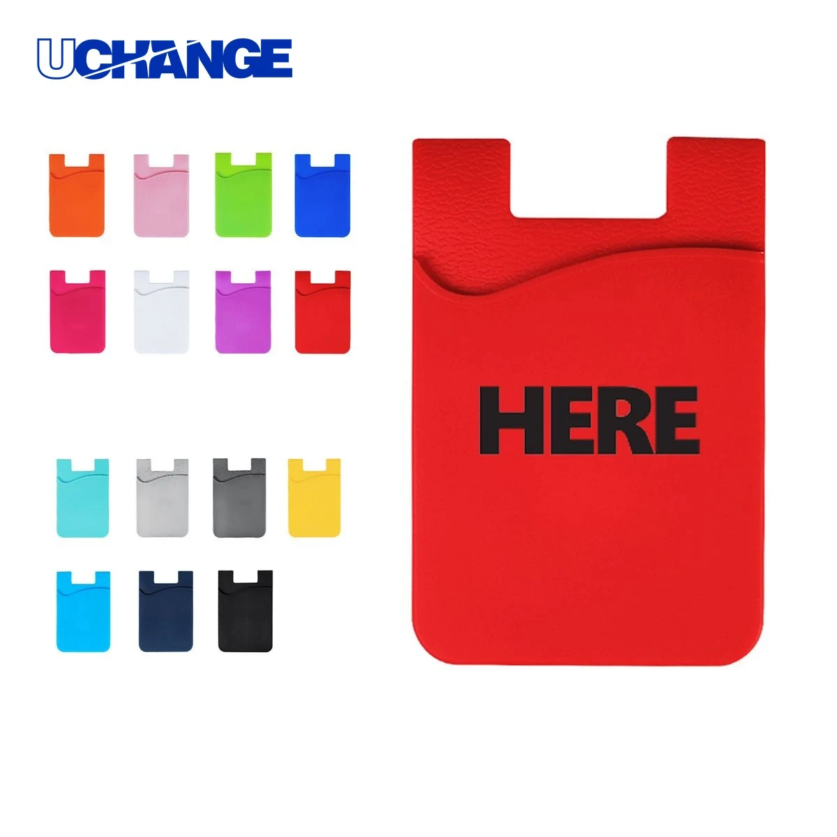 Stick On Silicone Card Holder Wallet 1