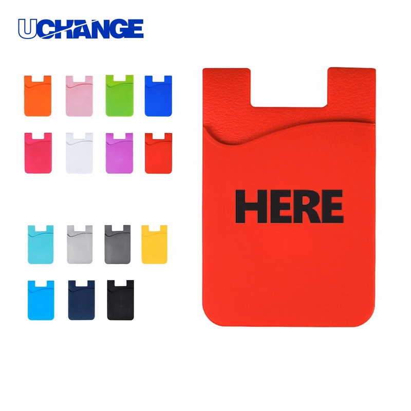 Stick On Silicone Card Holder Wallet