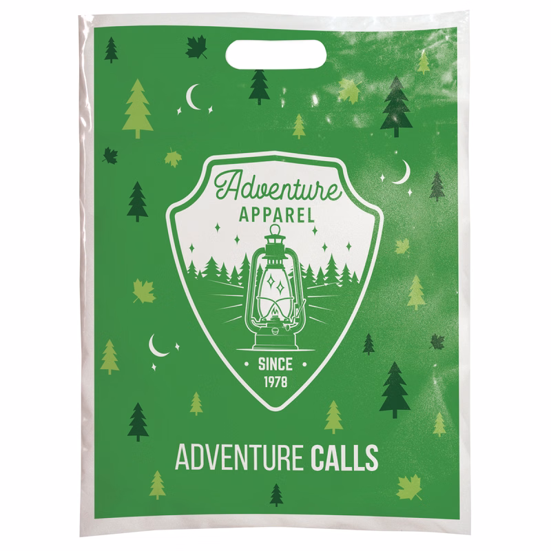 Digital Full Color 1-Sided Plastic Bag (12" x 15")