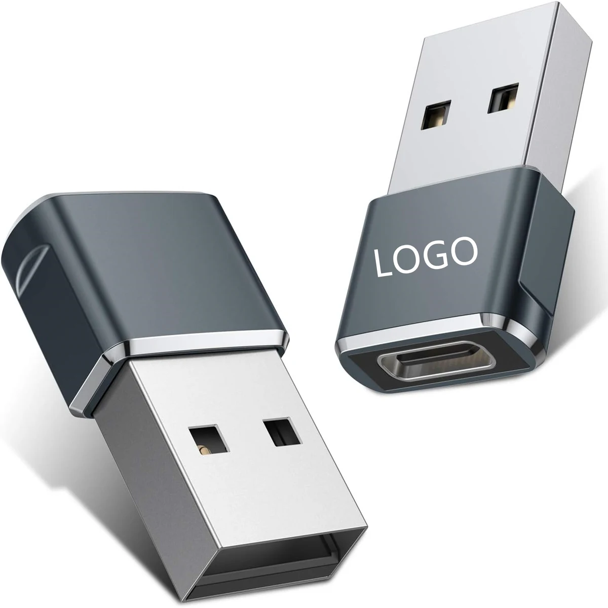 Pack 2 USB To Type C Converter Adapter 1