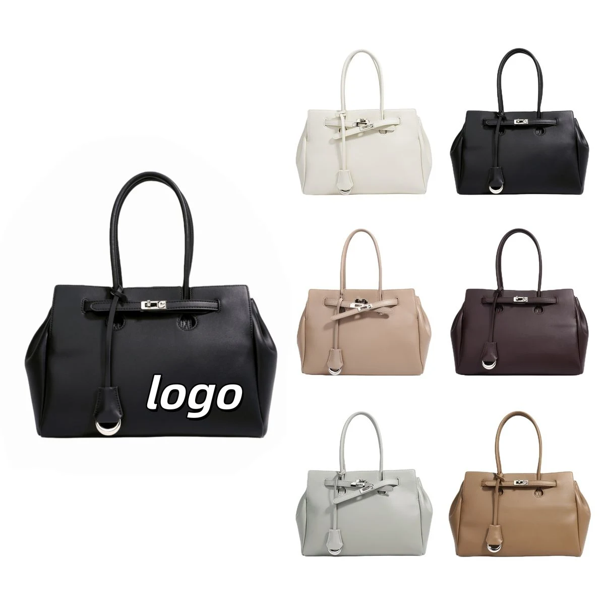 Premium Soft Cowhide Leather Tote 1