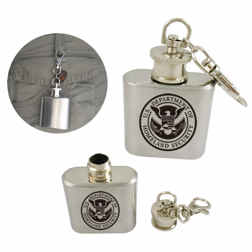 Stainless 1 oz Steel Flask(Close out)