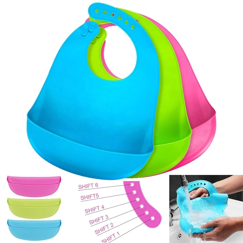 Waterproof Silicone Baby Bib 1