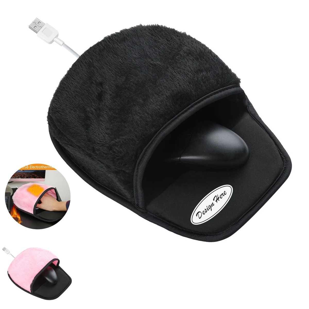 Warm USB Mouse Pad ?C Cozy Plush Design for Work 1