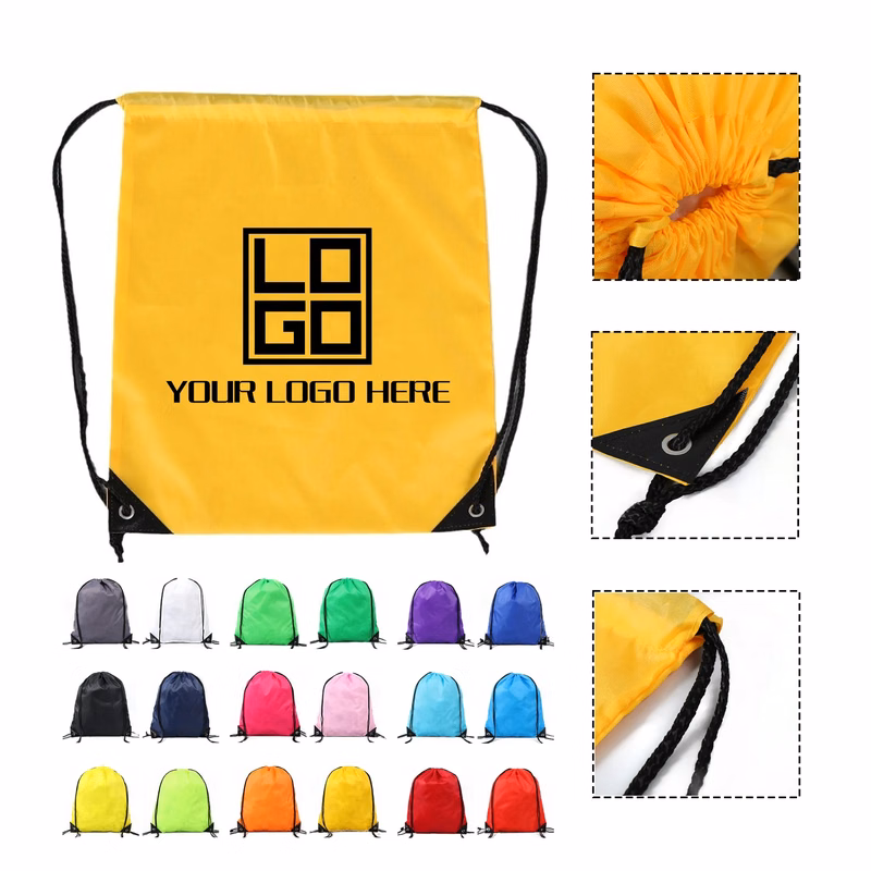 Nylon Drawstring Backpack Bag