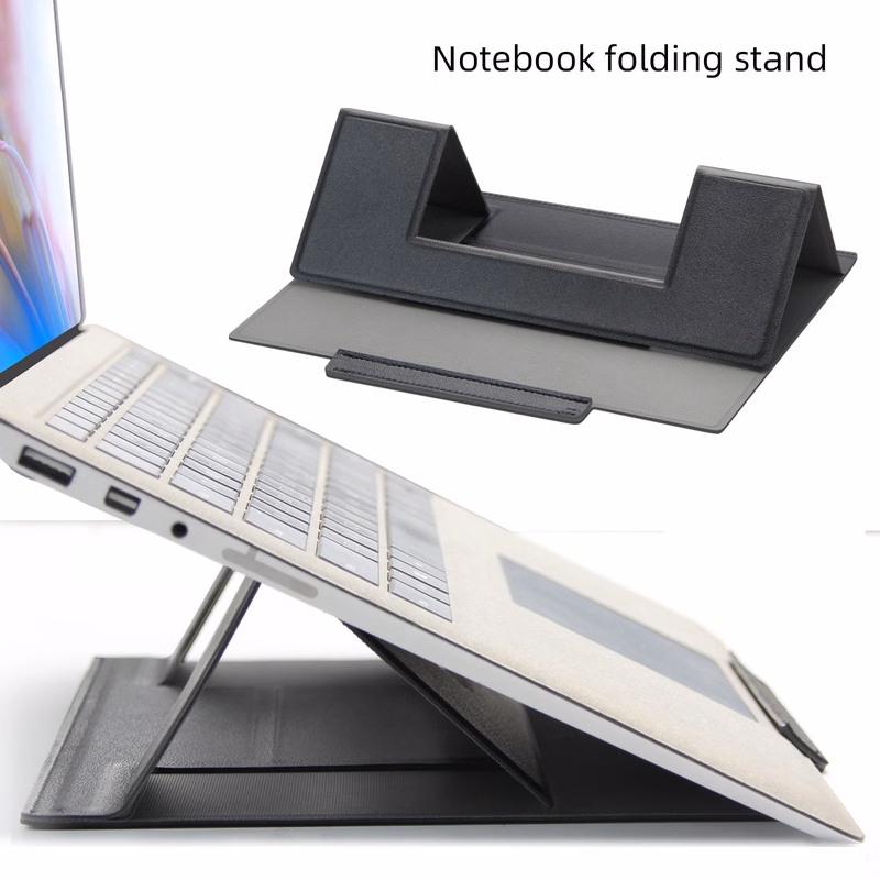 Leather Foldable Laptop Stand