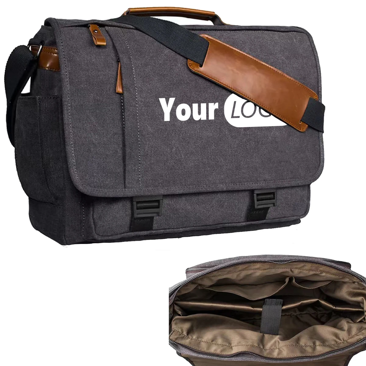 Canvas Laptop Messenger Bag 1