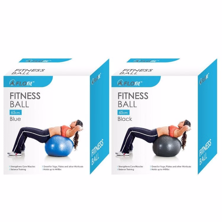 Exercise Balls - Blue & Black 65 cm