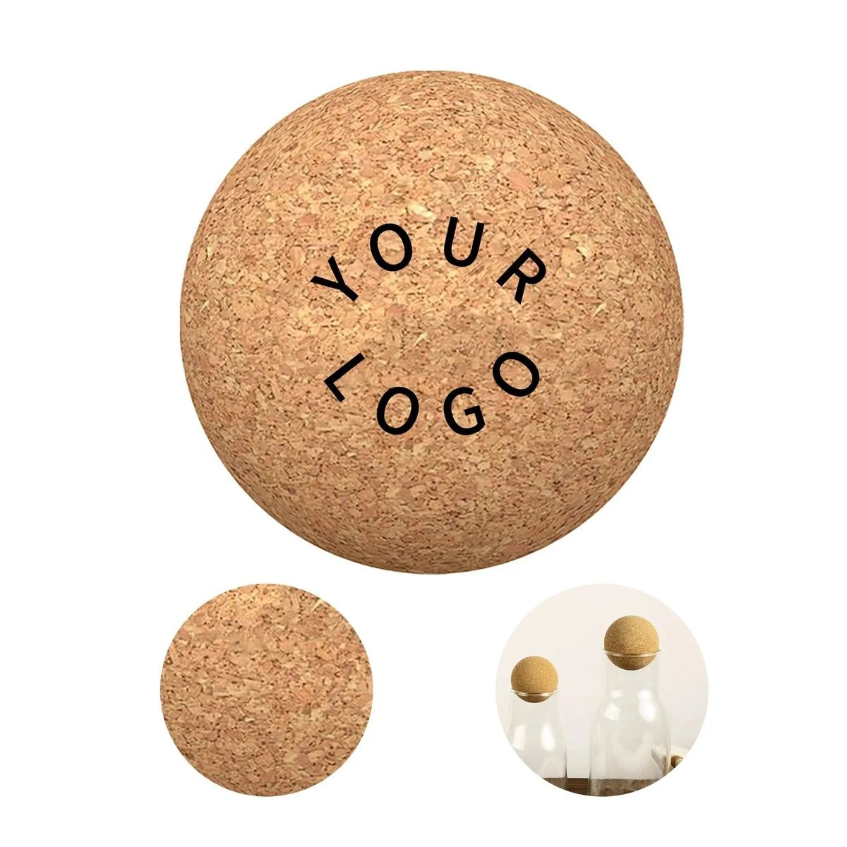 Therapy Cork Massage Ball for Muscle Relief, Customizable with Logo 1