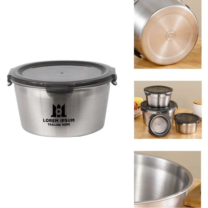 37.2oz Stainless Steel Food Storage Container 1