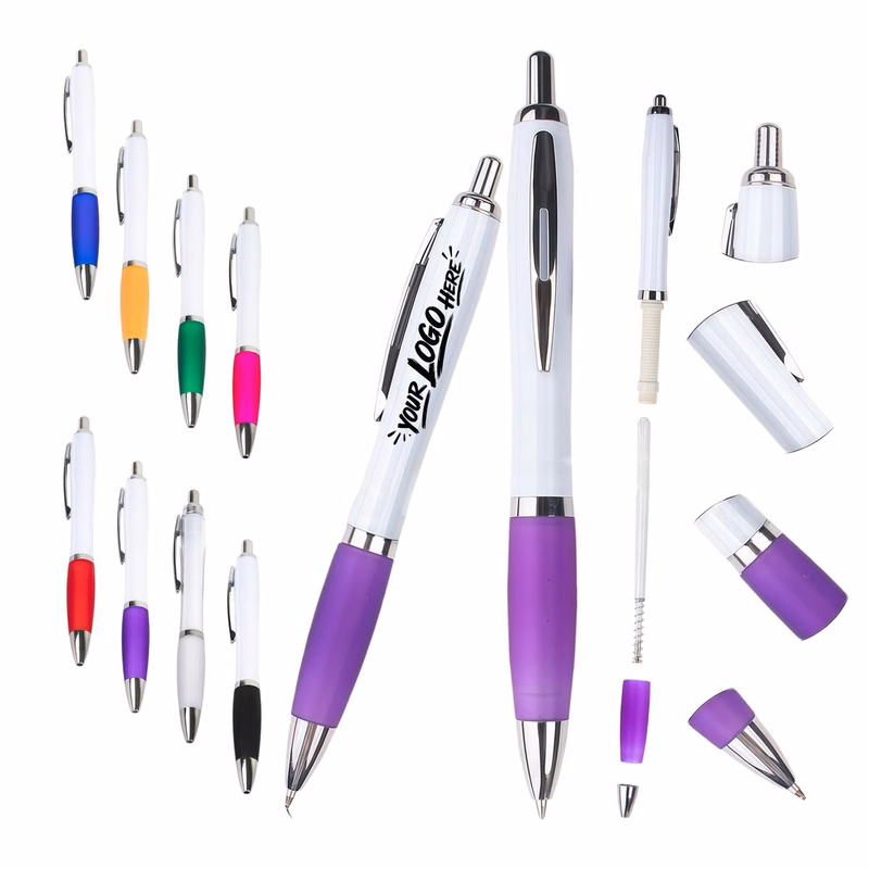 Gourd Shape Click Ballpoint Pen Plastic Business Pen