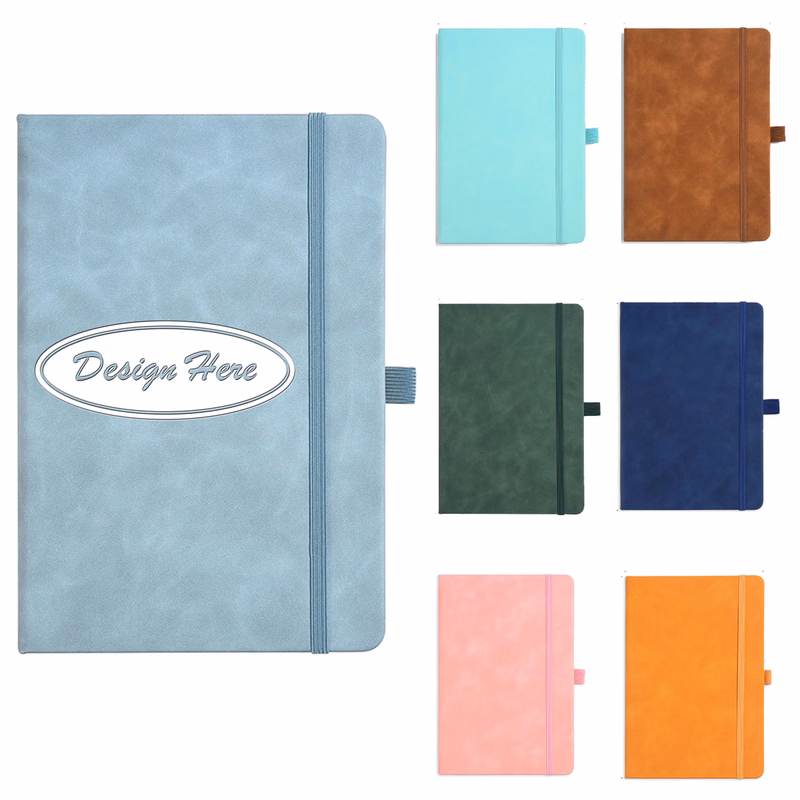 A5 business notebook with straps