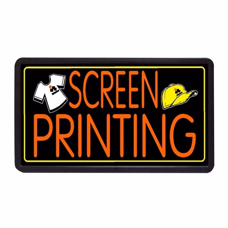 Screen Printing 13" x 24" Simulated Neon Sign
