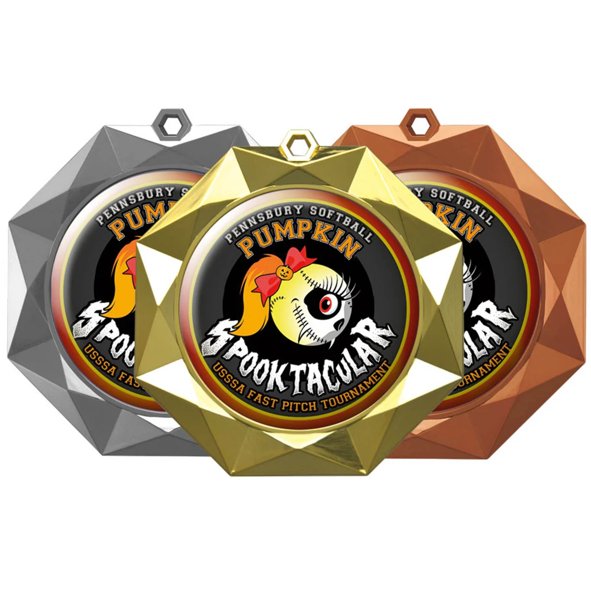 Digistock Medals: Geometric Border with 2" DIA Insert 1