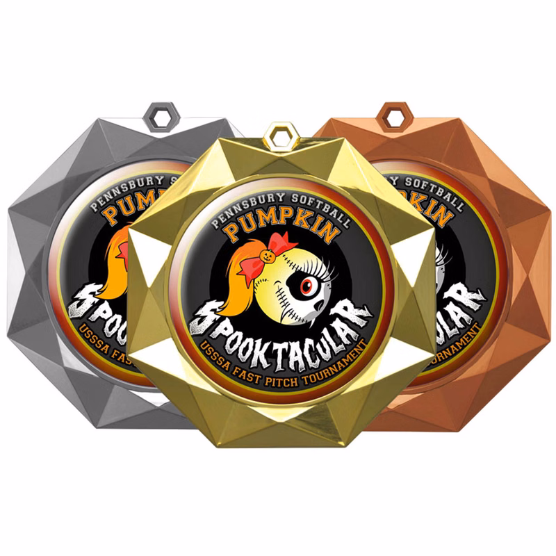 Digistock Medals: Geometric Border with 2" DIA Insert