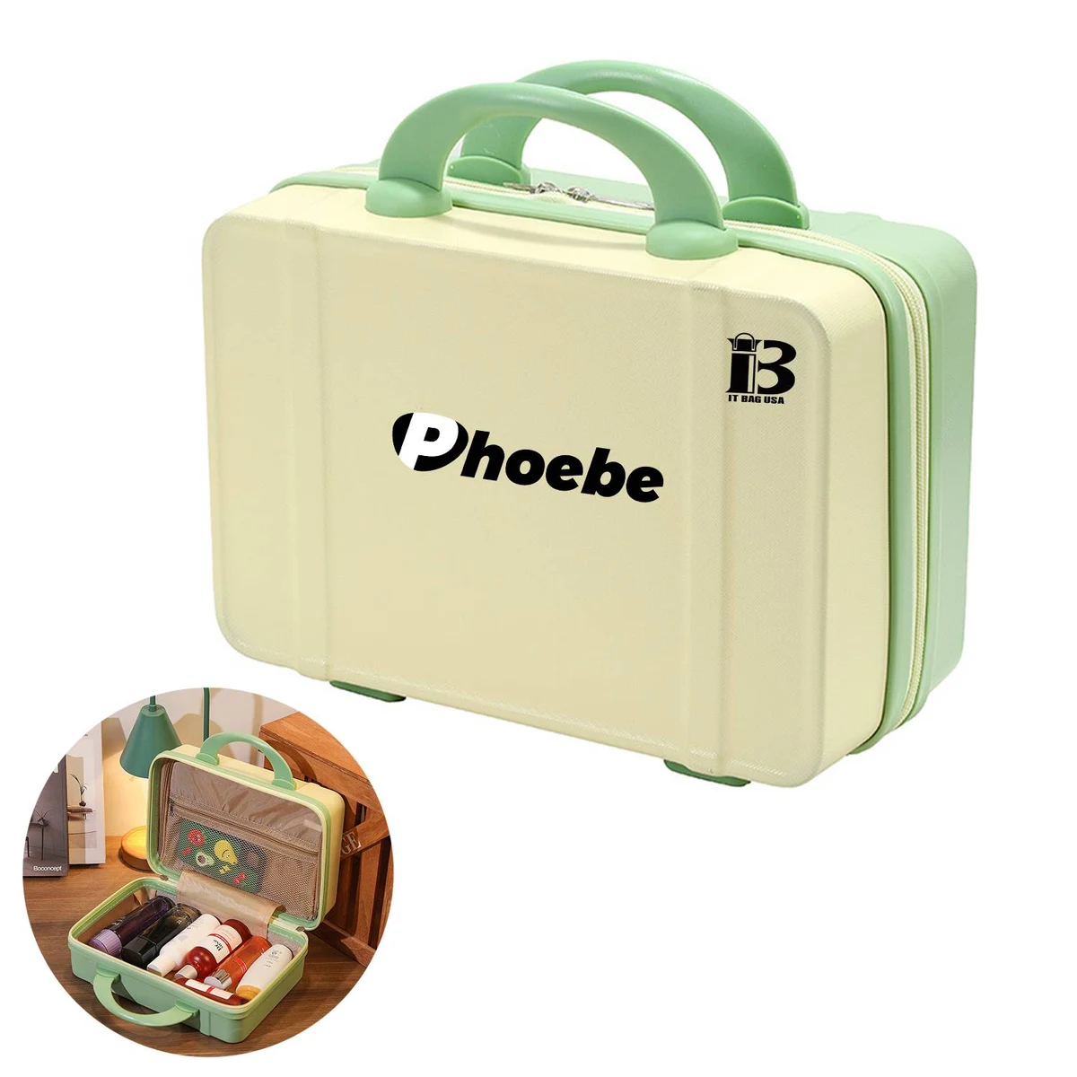 Makeup Case With Dividers Makeup Organizer Bag 1