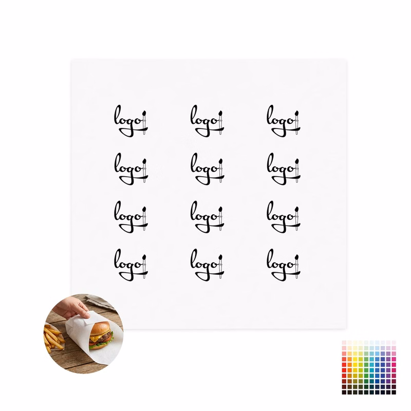 Disposable Food Grade Greaseproof Hamburger Wrapping Paper