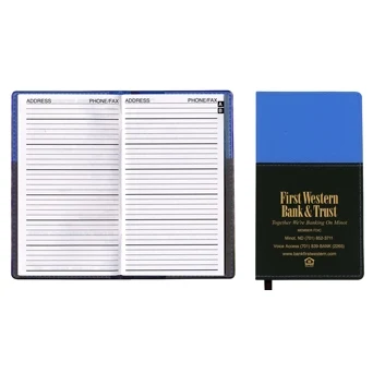 Mystic Series Soft Cover 2 Tone Vinyl Address Book 1