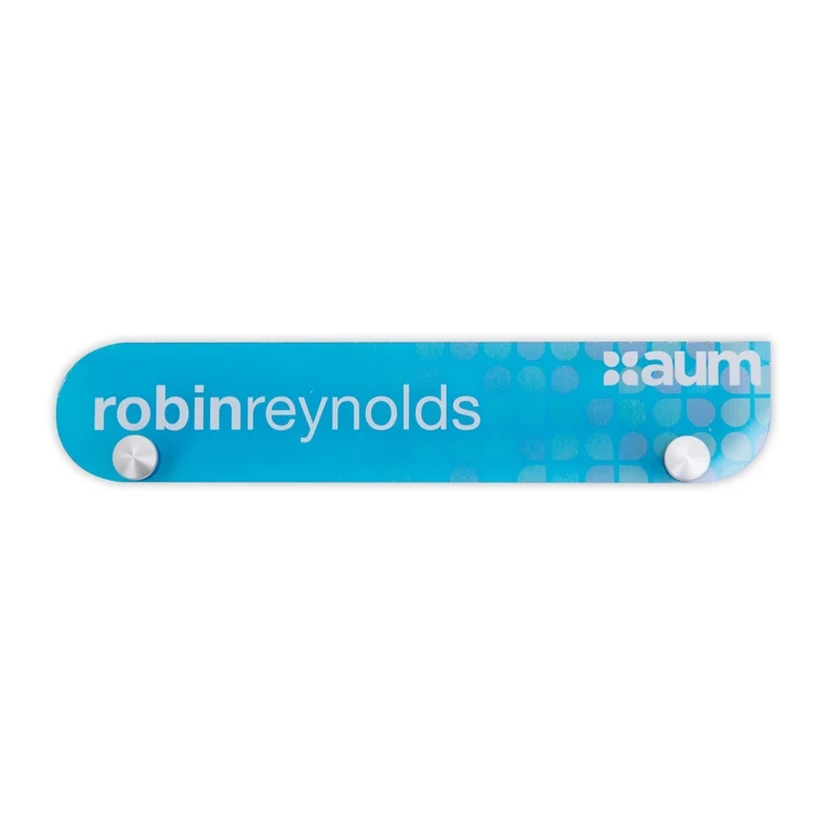 USA Made Acrylic Nameplates & Signs, Custom Shape (16-20 Sq. Inches) 1