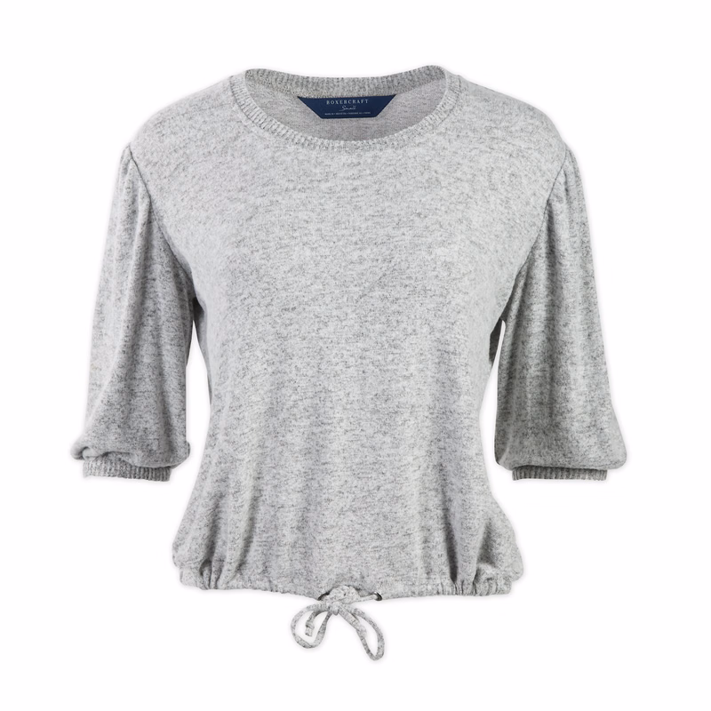 BOXERCRAFT CUDDLE PUFF SLEEVE TOP