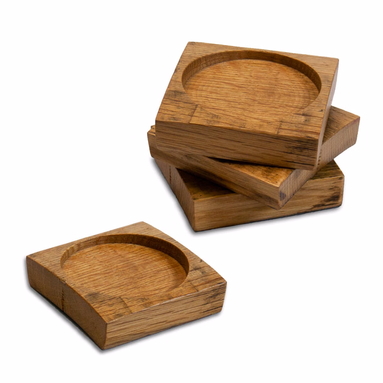 Barrel Stave Wood Coaster
