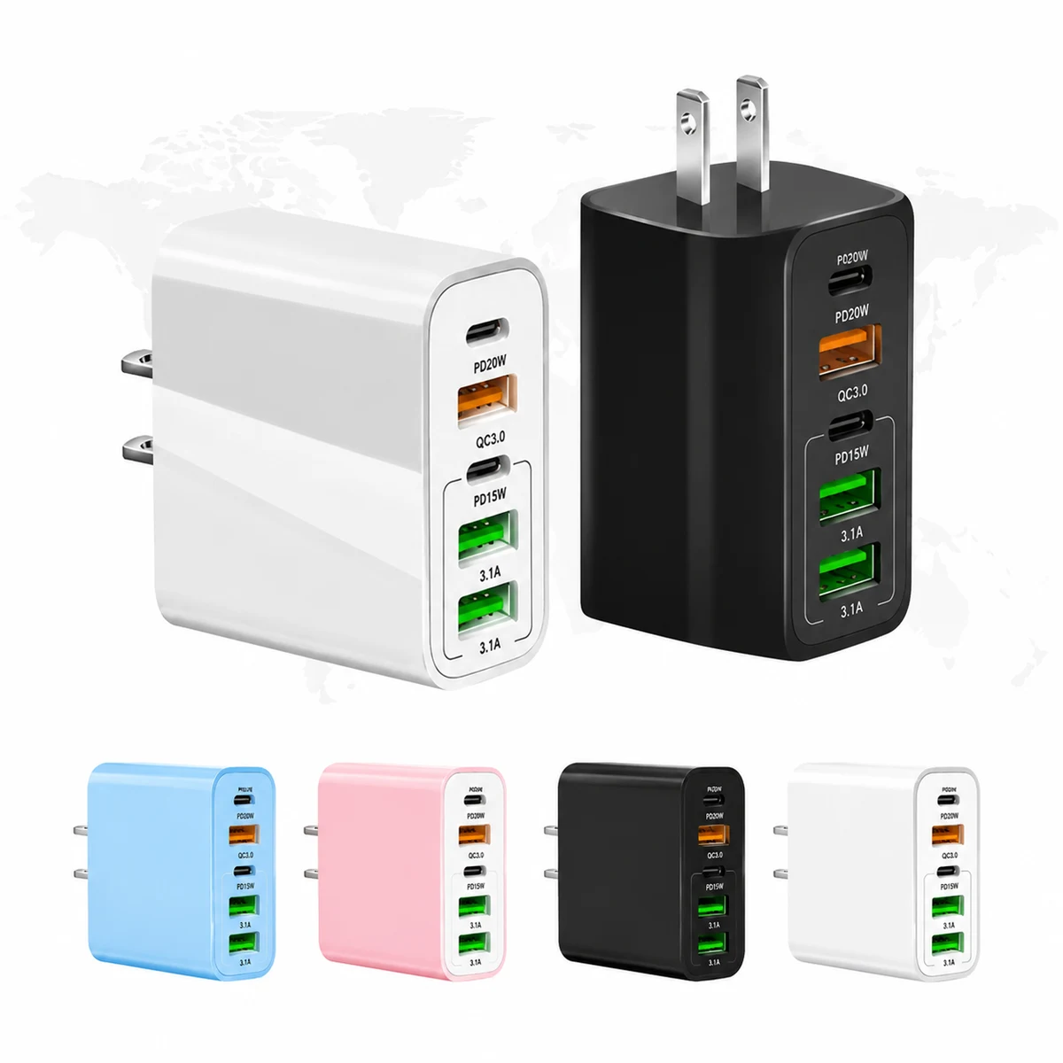 5-Port USB Charging Cube Hub 1