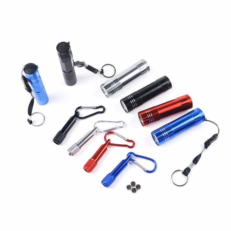 Mini Aluminum Led Flashlight With Carabiner
