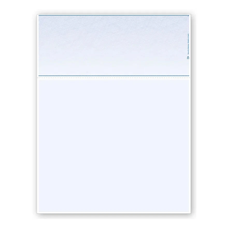 Laser Top Blank Check Stock with Voucher 1